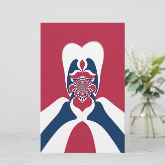 Papeterie Impression Abstraite E.T. (Debout devant)