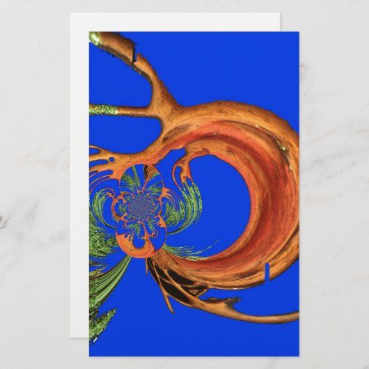 Papeterie Impression Acacia Circle Art (Devant / Derrière)