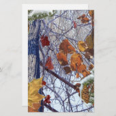 Papeterie Impression Camion de la première forêt d'hiver de (Devant / Derrière)