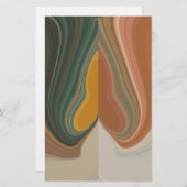 Papeterie Impression d'art Abstrait rétroactif (Devant / Derrière)