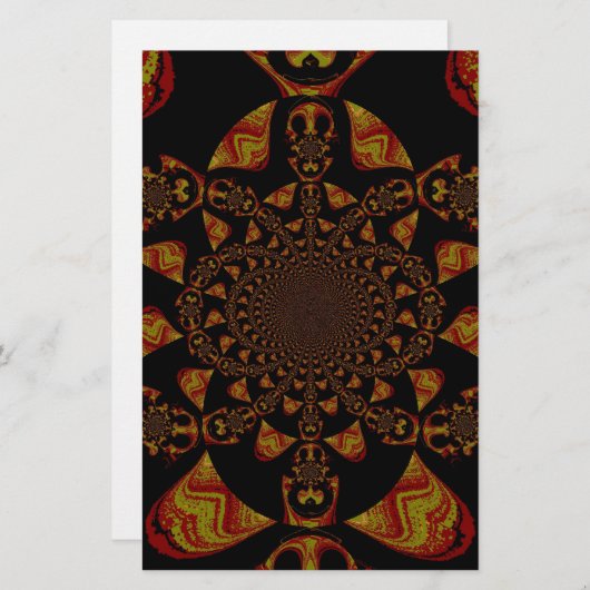 Papeterie Impression d'art Kaleidoscope crâne (Devant / Derrière)