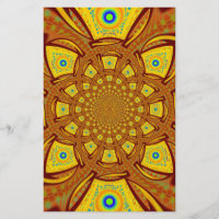 Impression d'art Kaleidoscope d'or