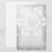 Papeterie Impression de flocon de neige (Devant / Derrière)