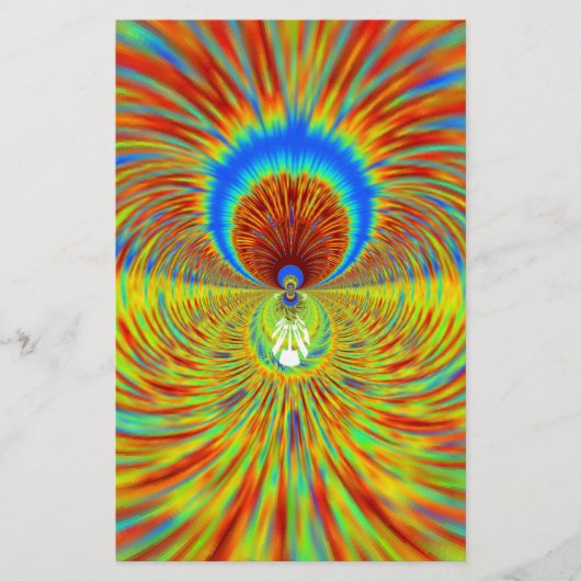 Papeterie Impression de Kaleidoscope coloré (Devant)