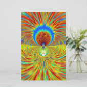 Papeterie Impression de Kaleidoscope coloré (Debout devant)
