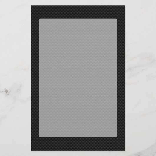 Papeterie Impression noire en fibre de carbone (Devant)