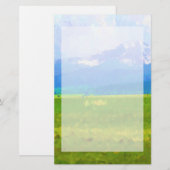 Papeterie Impressionniste de Colorado Rockies stationnaire (Devant / Derrière)