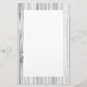 Papeterie imprimé en bambou gris cool (Devant)