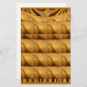 Papeterie Infinie Golden Giraffe Animal Motif Art Imprimer (Devant / Derrière)