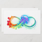 Papeterie Infinity avec Rainbow Jellyfish (Devant / Derrière)