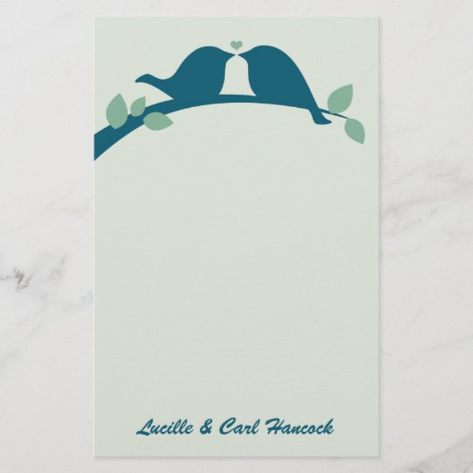 Papeterie Inséparables de marine (Devant)