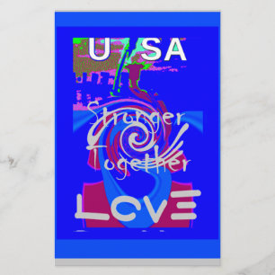 Papeterie Inspiration USA Nous Sommes Forts Ensemble Avec Am
