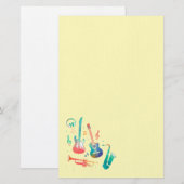 Papeterie Instruments de musique mignonne modernes (Devant / Derrière)