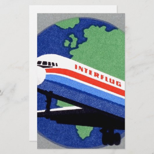 Papeterie INTERFLUG - Compagnie aérienne nationale de DDR, A (Devant / Derrière)