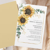 Papeterie Invitation à la douche nuptiale de tournesol Eucal