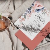 Papeterie Invitation à la douche nuptiale rose budget