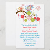 Papeterie Invitation de mariage Fiesta Wonderland (Devant / Derrière)