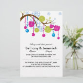 Papeterie Invitation de mariage Winter Wonderland (Debout devant)