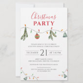 Papeterie Invitation Fête de Noël moderne (Devant)