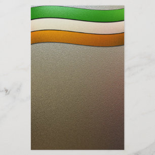 Papeterie Irlande Drapeau couleurs-Chrome par Shirley Taylor