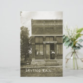 PAPETERIE IRVING KANSAS POST OFFICE PHOTO MARSHALL COUNT KS (Debout devant)