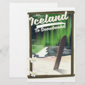 Papeterie Islande pour faire du snowboard (Devant / Derrière)