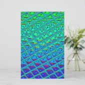 Papeterie Italien bleu sirène Motif Art Imprimer (Debout devant)