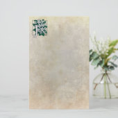 Papeterie J pour le monogramme de fleur de jasmin (Debout devant)