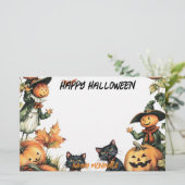 Papeterie Jack-o'-lantern, Chats noirs et Écarce (Debout devant)