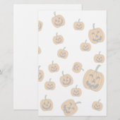 Papeterie Jack O'Lanterns arrière - plan (Devant / Derrière)