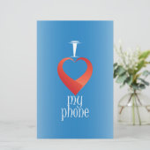 Papeterie J'adore mon téléphone (Debout devant)