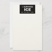 Papeterie J'ai survécu à ICE (Devant)
