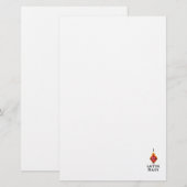 Papeterie J'AIME le coeur sacré de masse latin de Jésus (Devant / Derrière)