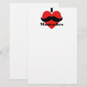 Papeterie J'Aime Les Moustaches (Devant / Derrière)