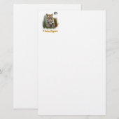 Papeterie J'aime les tigres (Devant / Derrière)