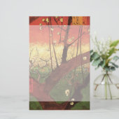 Papeterie Japonisme : Arbre à prune fleuri par Vincent van G (Debout devant)