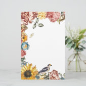 Papeterie Jardin à fleurs vintage (Debout devant)