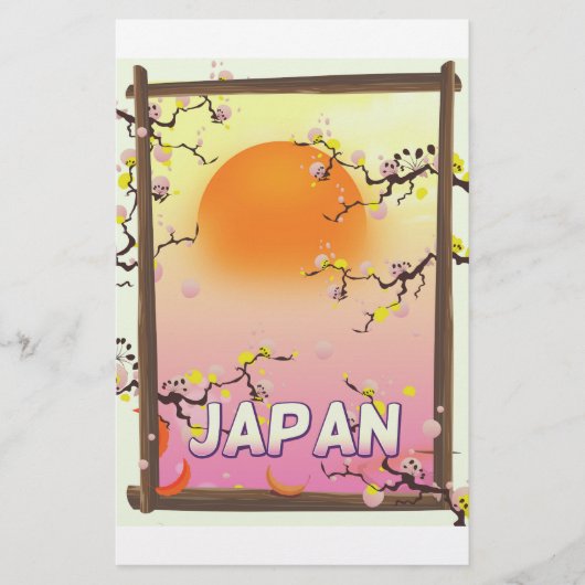 Papeterie Jardin de fleurs du Japon (Devant)