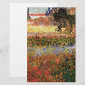 Papeterie Jardin fleuri, Vincent van Gogh (Devant / Derrière)