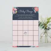 Papeterie Jardin Floral Baby Bingo Jeu (Debout devant)