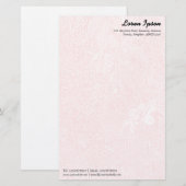 Papeterie Jardin - Rose subtil (Devant / Derrière)