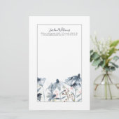 Papeterie Jardins posés - fleurs d'aquarelle (Debout devant)