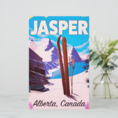 Papeterie Jasper Alberta affiche de voyage du Canada (Debout devant)