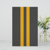 Papeterie Jaune Tirages de course Carbone Fiber Style (Debout devant)