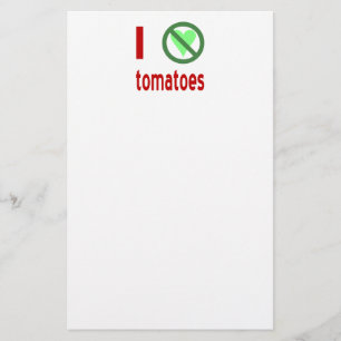 Papeterie Je déteste les tomates pas d'amour