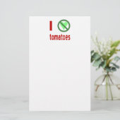 Papeterie Je déteste les tomates pas d'amour (Debout devant)