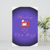 Papeterie Je pense en dehors de la boîte. (Debout devant)