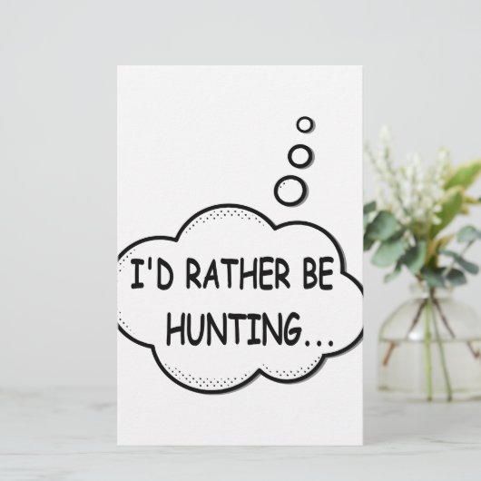 Papeterie Je préfère chasser (Debout devant)