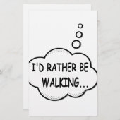 Papeterie Je préfère marcher (Devant / Derrière)