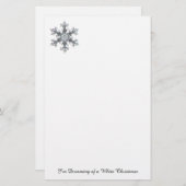 Papeterie Je rêve d'un Noël blanc - Flacon de neige (Devant / Derrière)